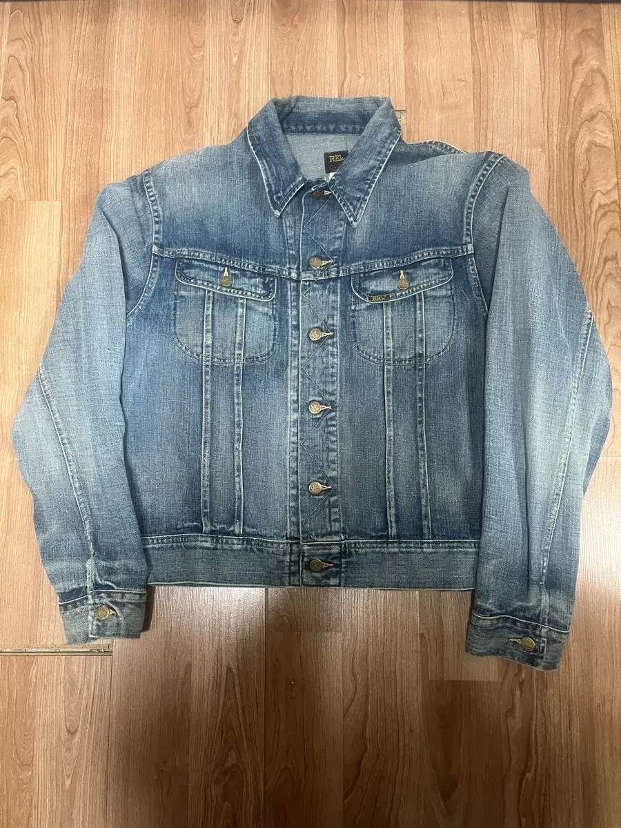 RRL 더블알엘 LOT 271 데님 자켓 리랜드워시 L