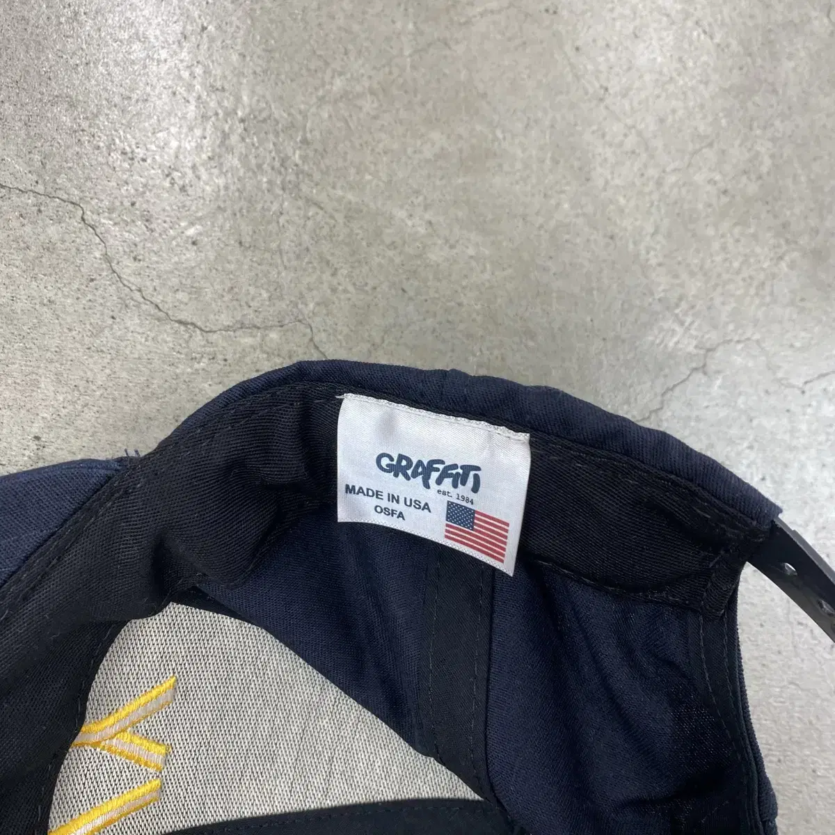 USA VTG NAVY 볼 캡