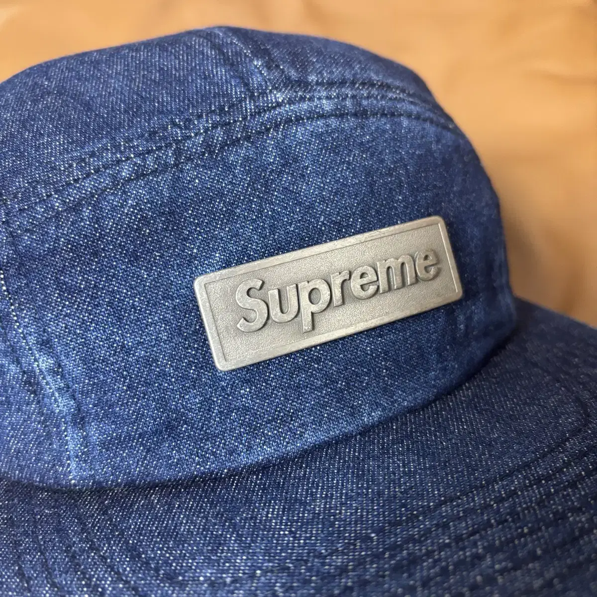 Supreme 슈프림 데님 캠프캡 모자 (Washed Denim)