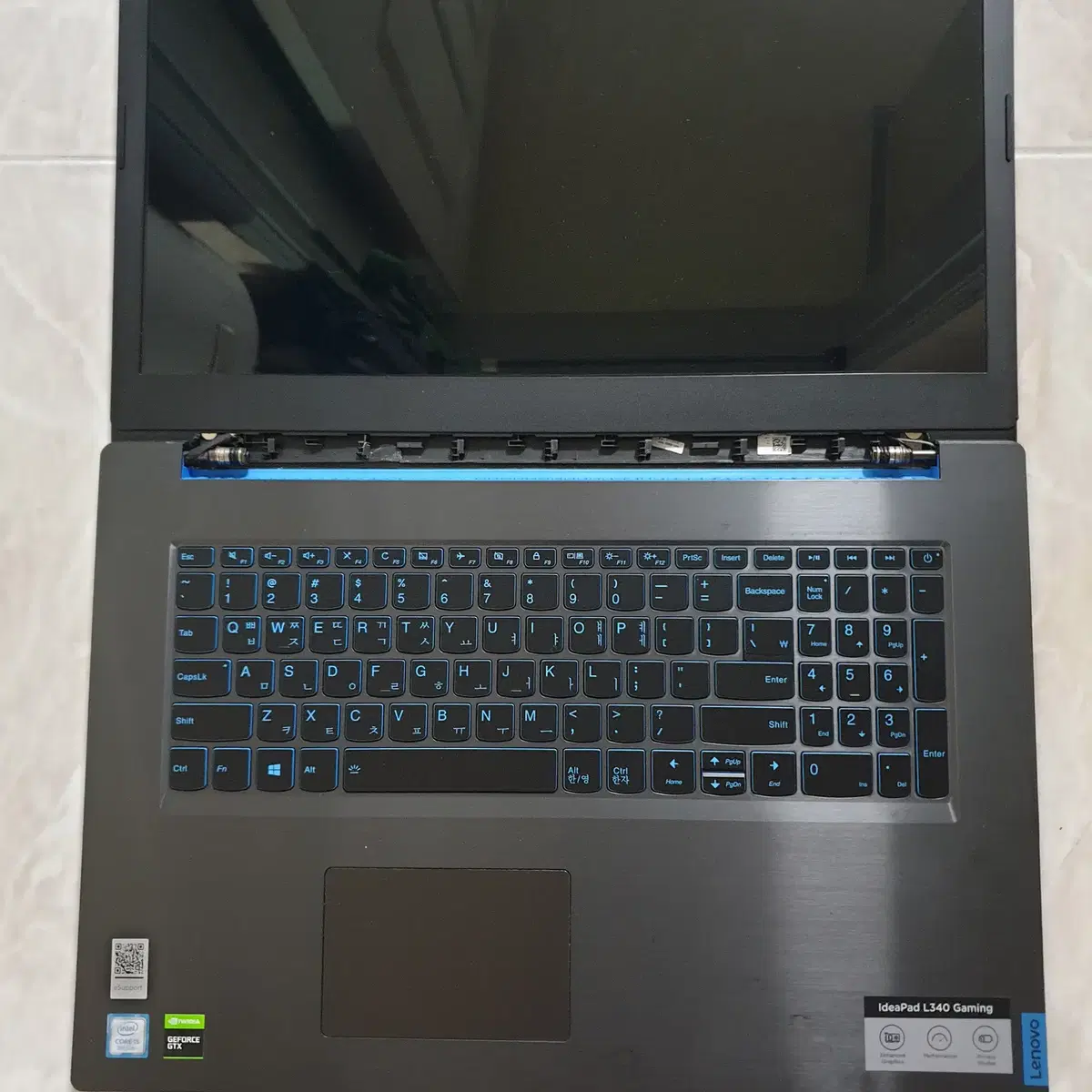 노트북 부품용 17인치 레노버L340 i5-9300H GTX 1650