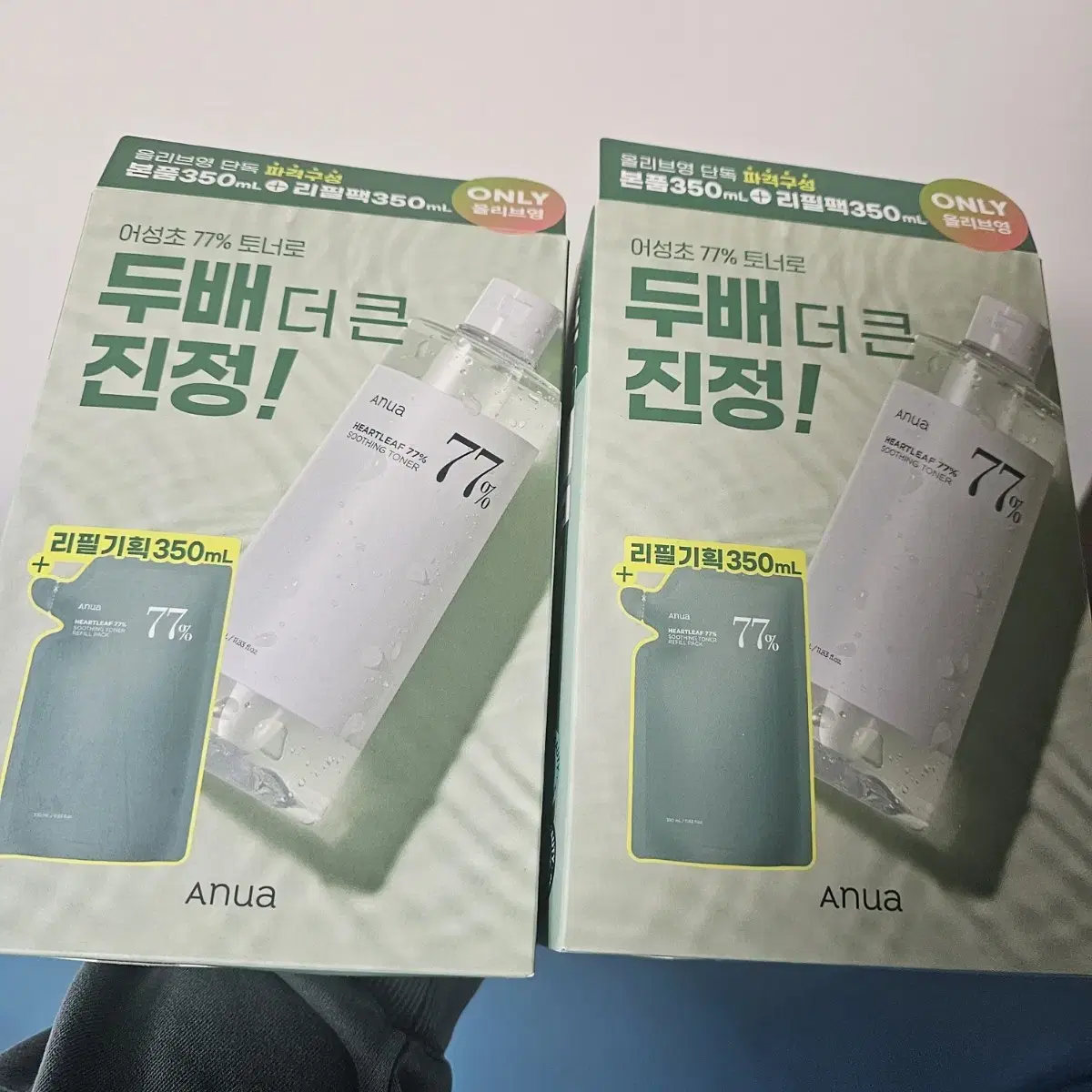 아누아어성초토너세트(350ml+350ml)*2개 일괄