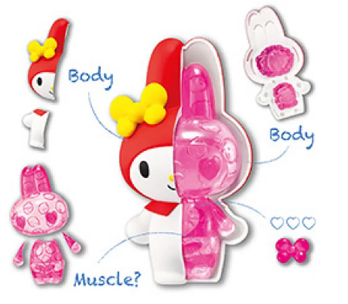 My Melody Skull Kaitai Fantasy 1st Figure Gacha Doll Mascot Kuromine Mine Gogos Gothic Punk