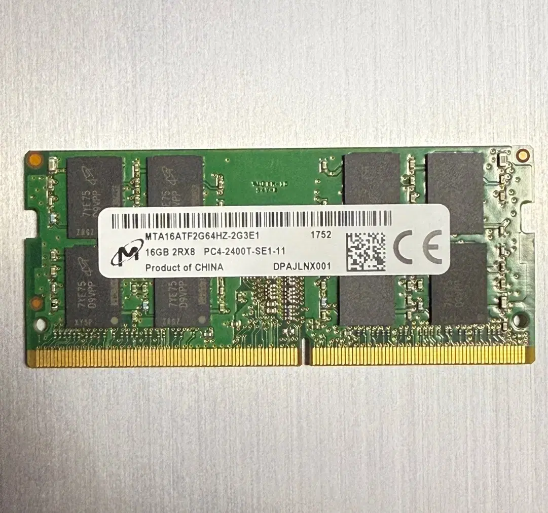 마이크론 노트북 메모리 DDR4 16G 2400T