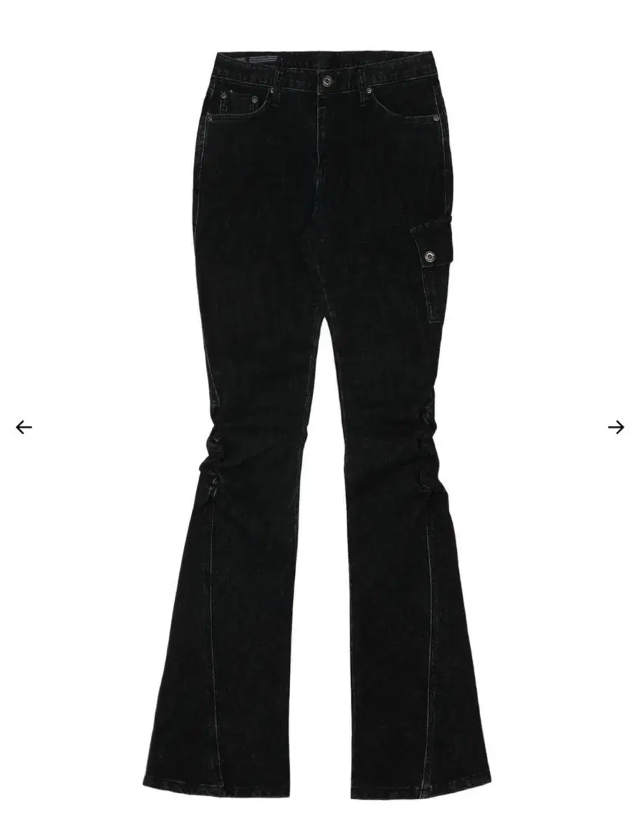 보헤미안서울 SNOW WASHED LEG SHIRRING JEANS