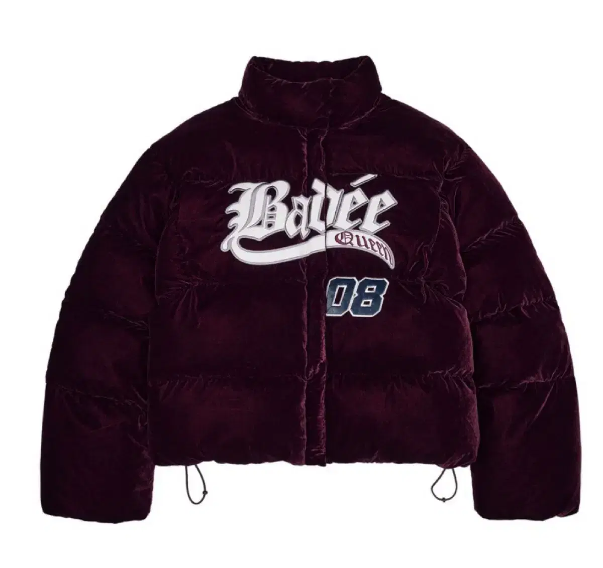 배디 벨루어 바시티  패딩 Velour Varsity Jacket