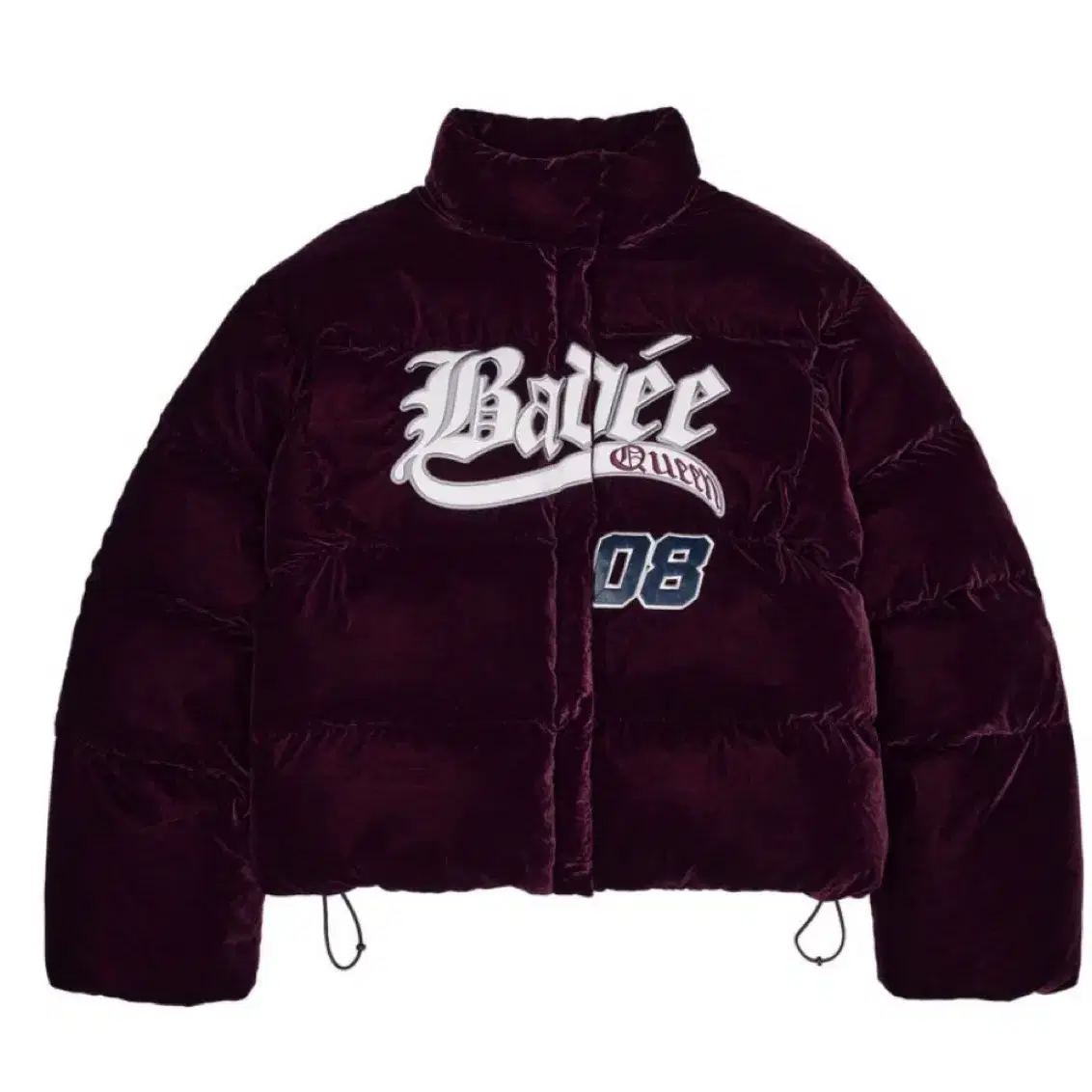 배디 벨루어 바시티  패딩 Velour Varsity Jacket