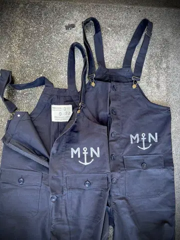 기간 한정! 배송비 포함! S사이즈 대전 모델 프랑스 군대 갑판 오버롤