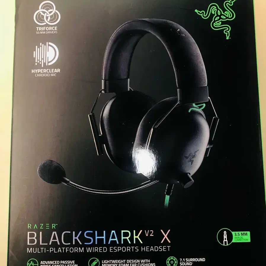 레이저코리아 블랙샤크 V2 X USB Razer