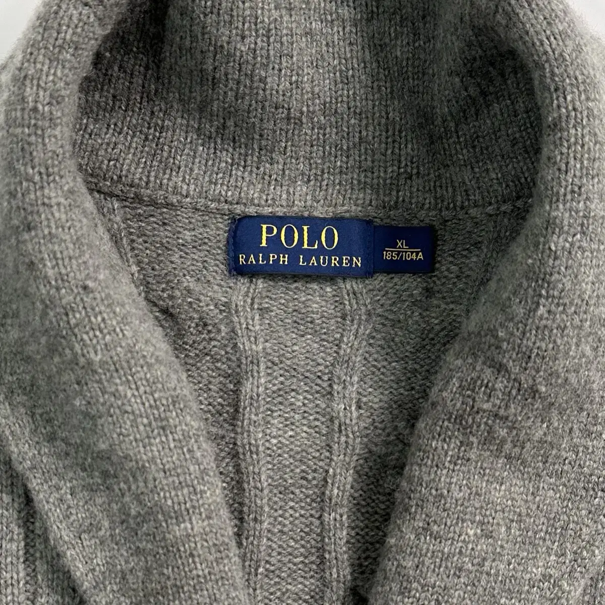 Polo Shawl Collar Lambs Wool Cardigon