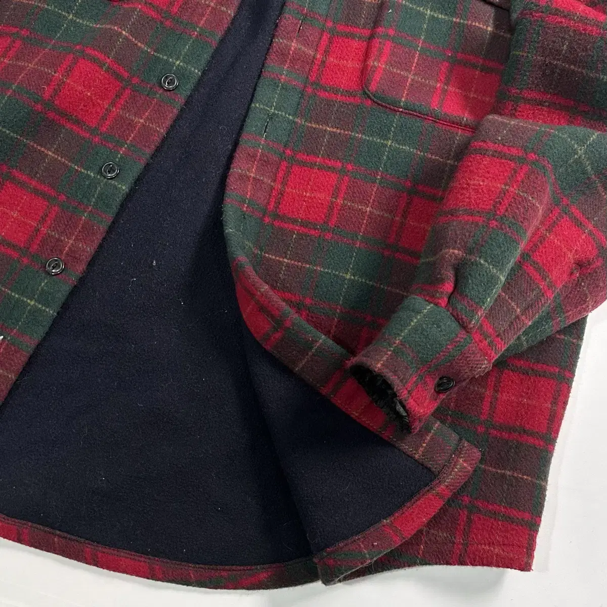 90s Polo Tartan Check Wool Shirt