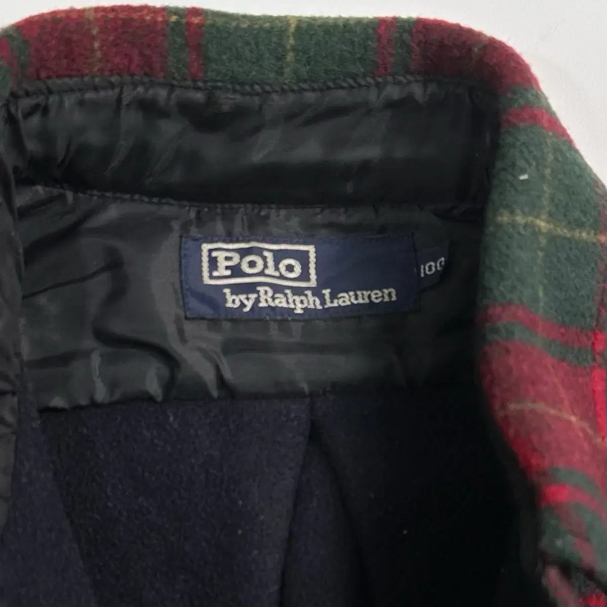 90s Polo Tartan Check Wool Shirt