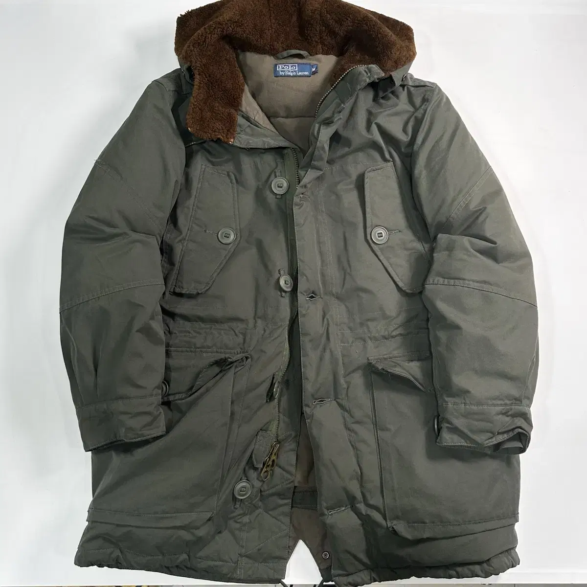 Polo Khaki Down Cold Parka