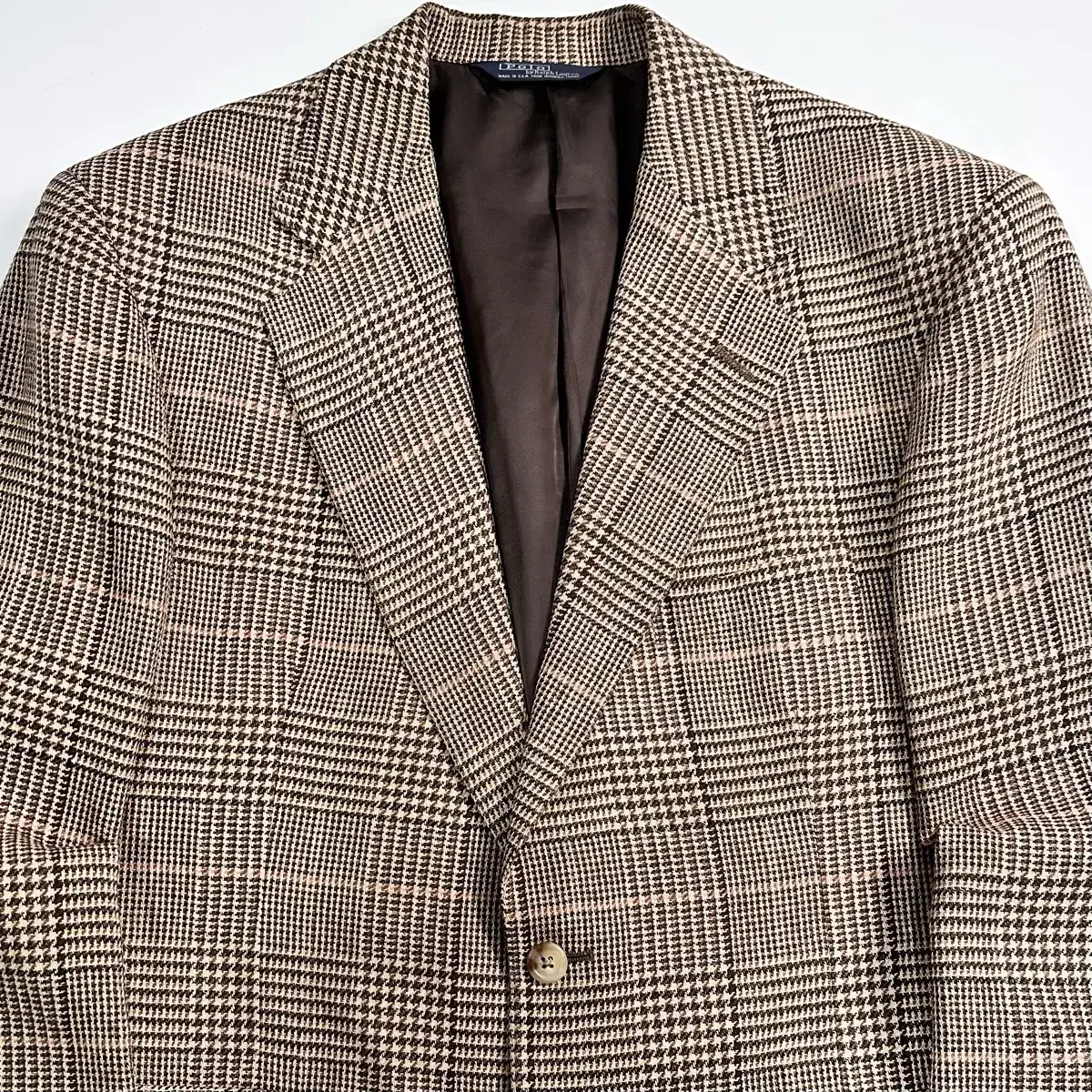 Polo 2B Houndcheck Wool/Silk Blazer