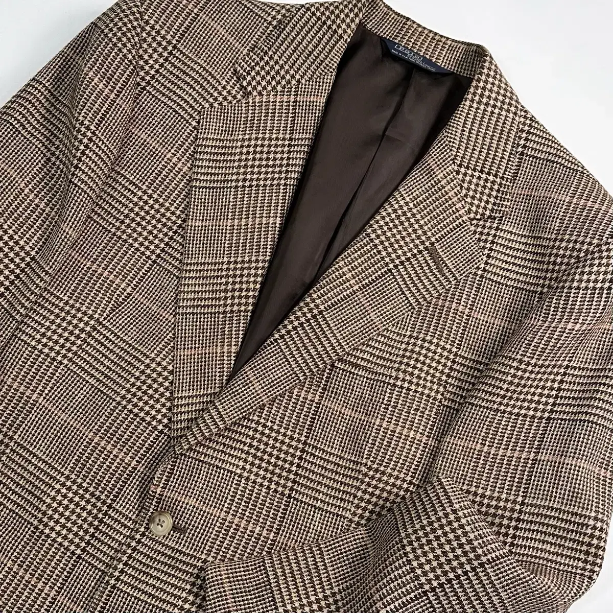 Polo 2B Houndcheck Wool/Silk Blazer