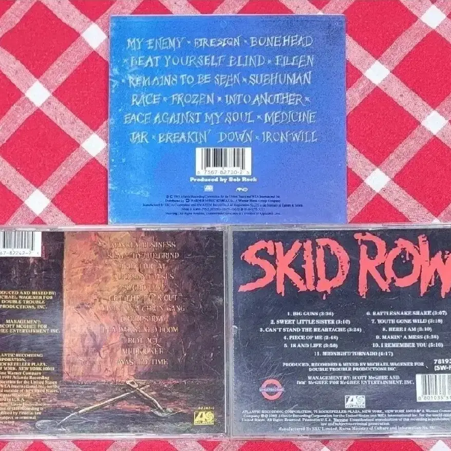 스키드 로우(SKID ROW) 시디 모음