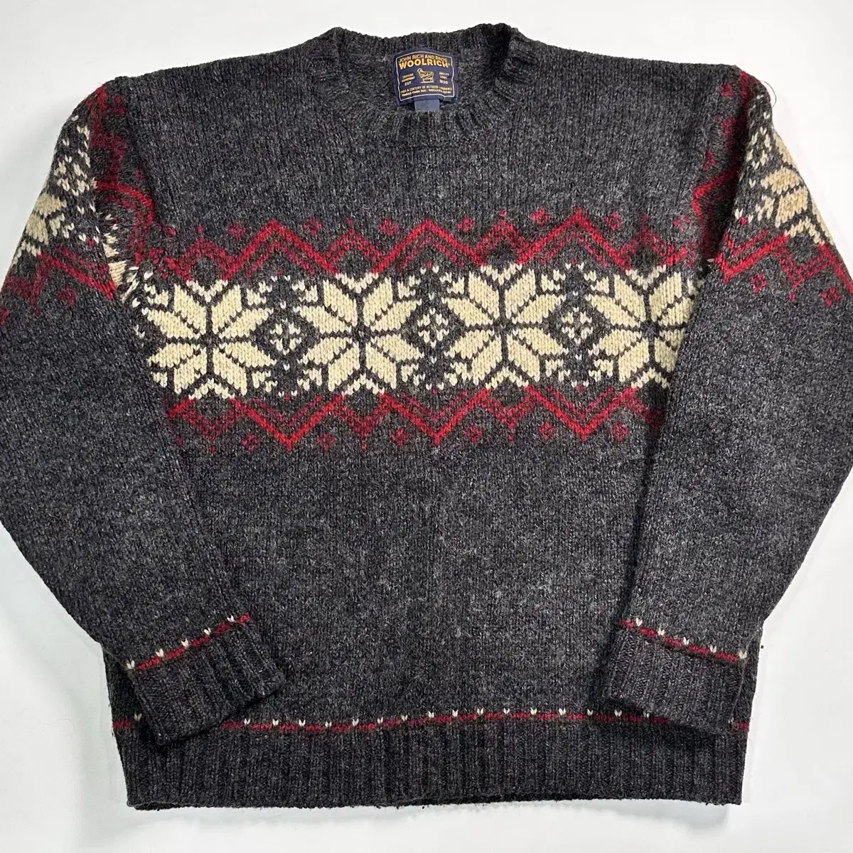 Woolrich Nordic Pattern Wool Sweater