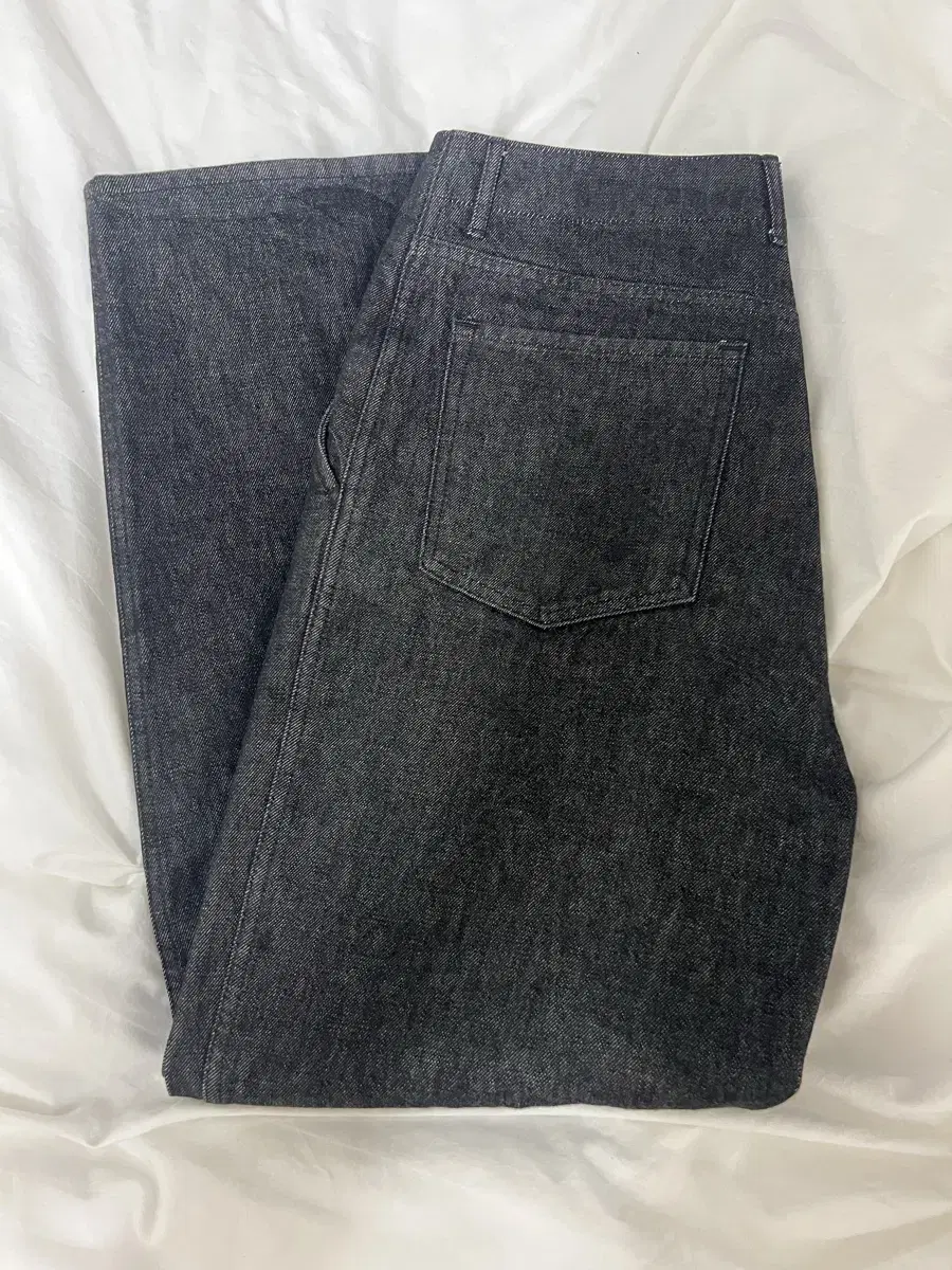 포터리 one washed wide denim 블랙 3사이즈