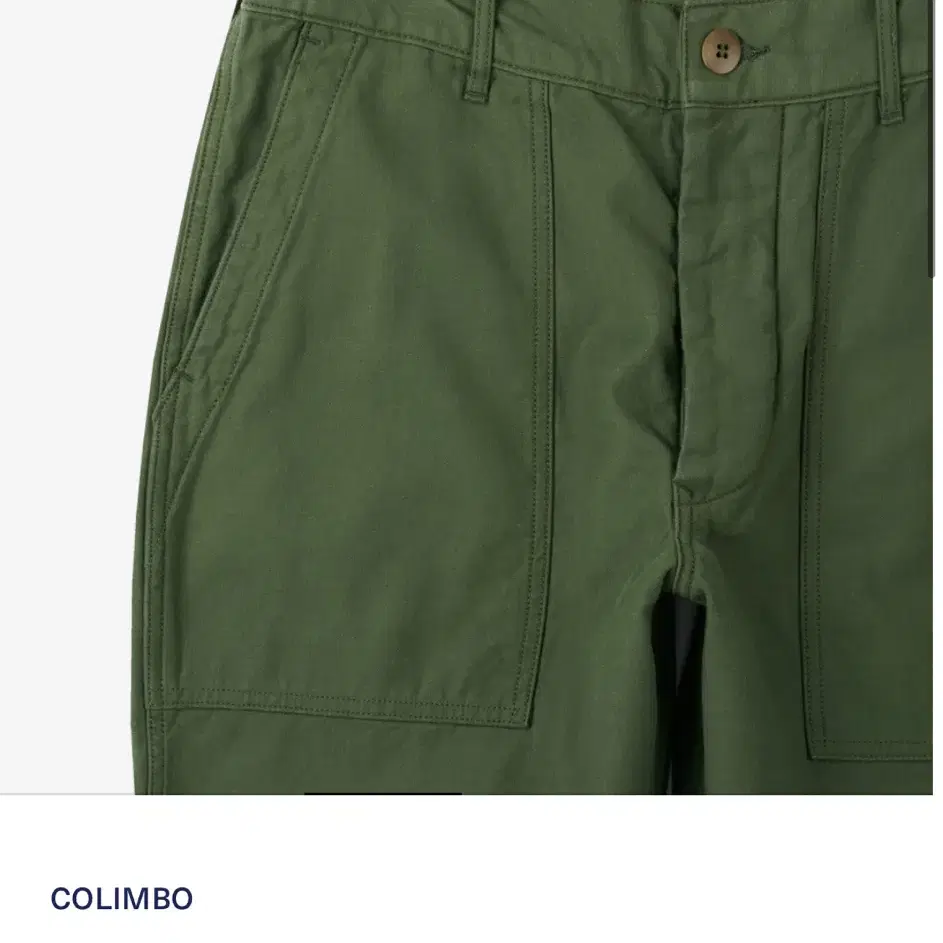 colimbo 50's army utility shorts 32