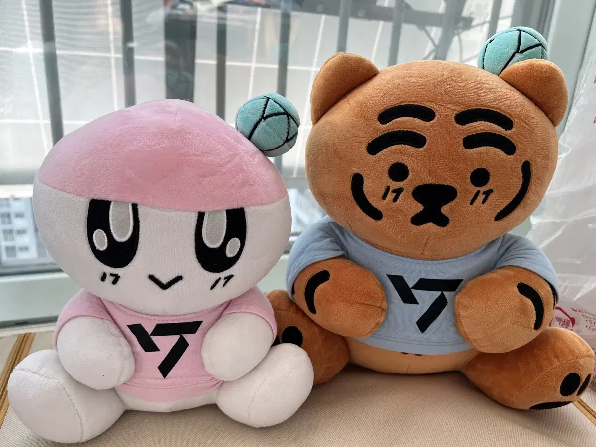 세븐틴 뚱랑이 봉봉이 인형 세트