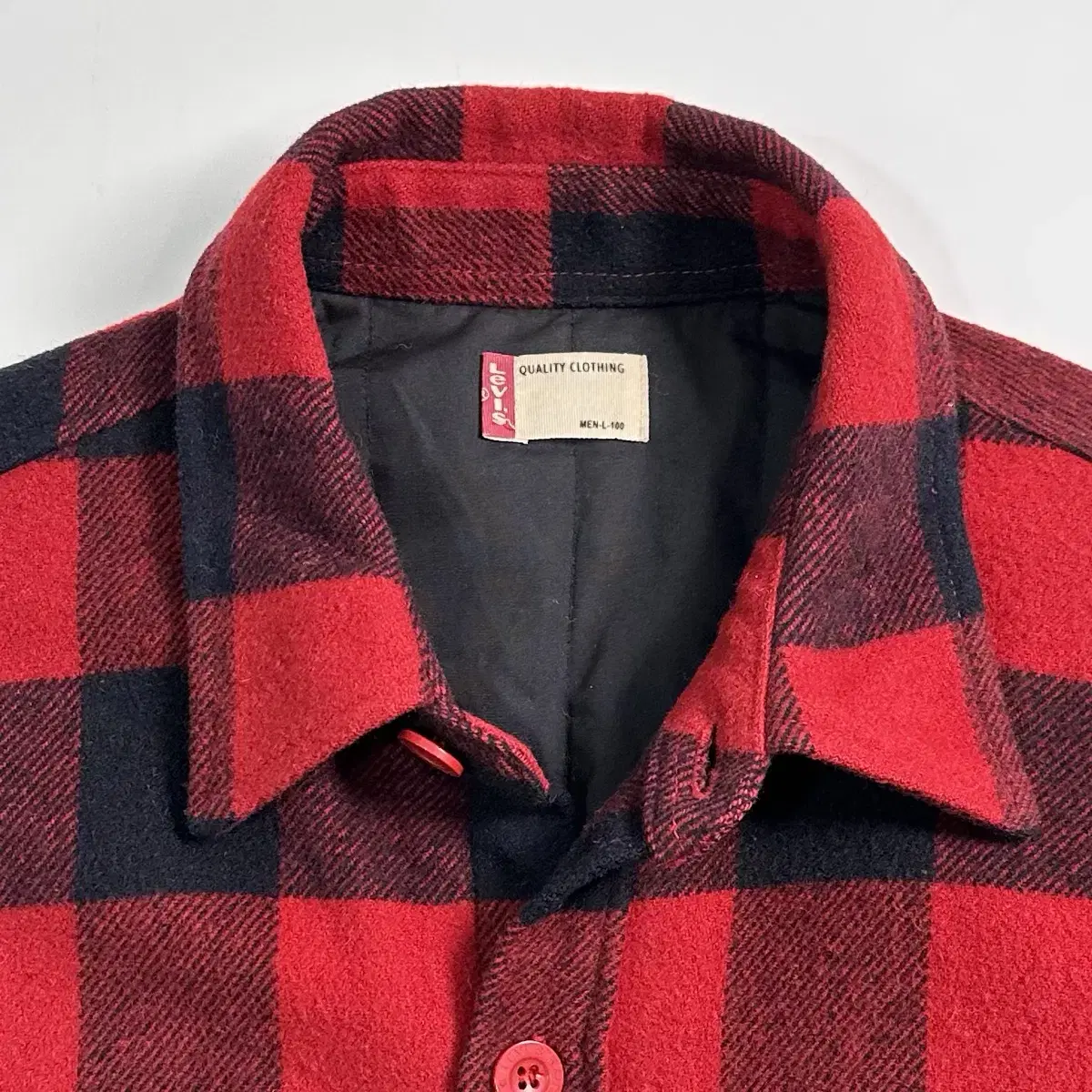 Levis Bufflo Check Wool Shirt