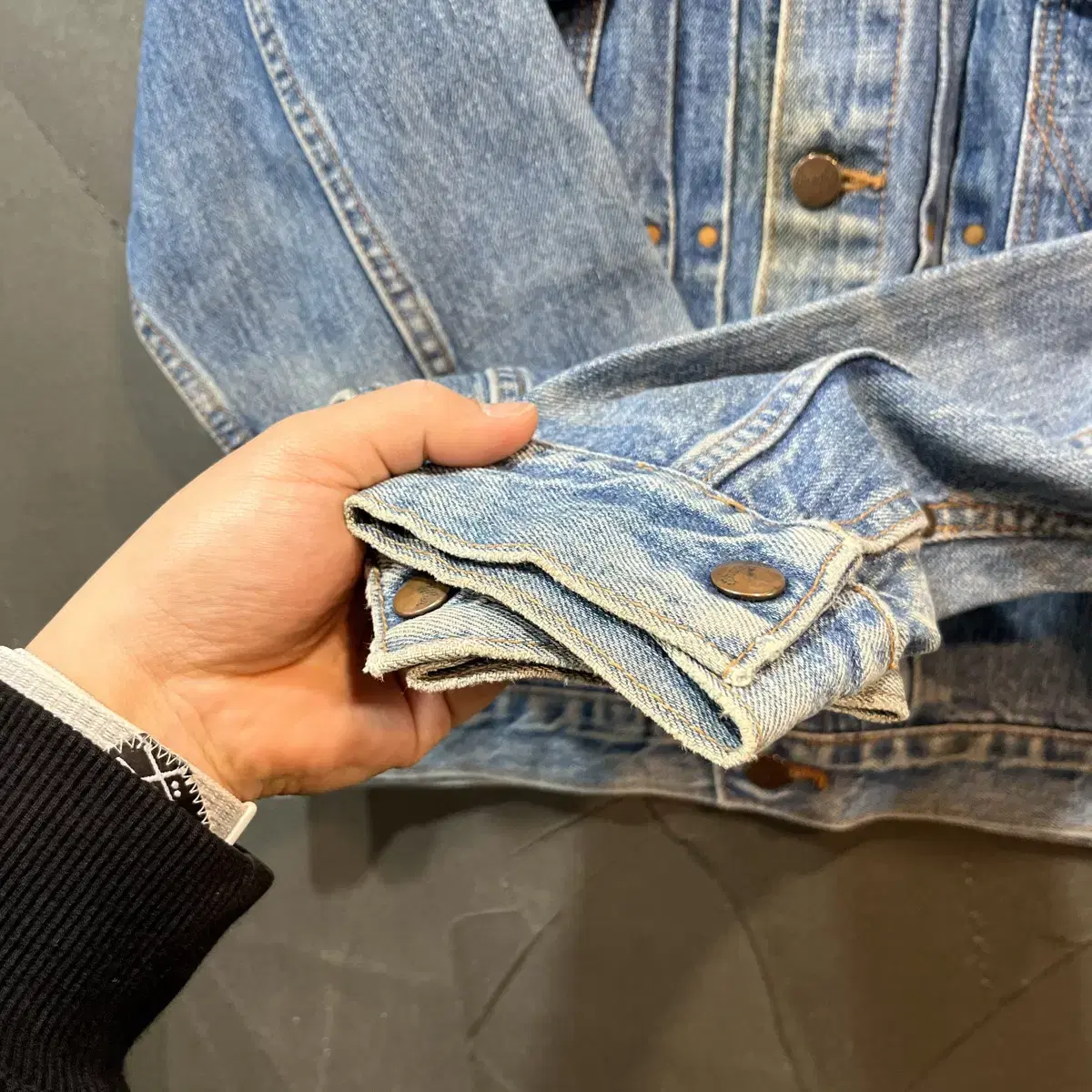 [M] Wrangler 웽글러 50s 복각판 11mj 데님 자켓