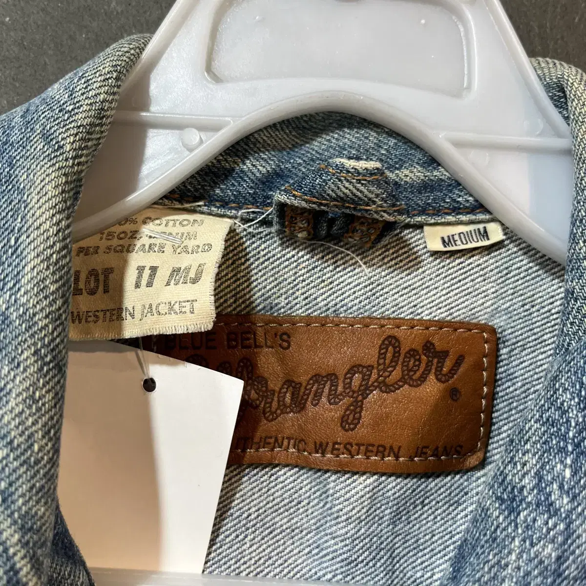 [M] Wrangler 웽글러 50s 복각판 11mj 데님 자켓