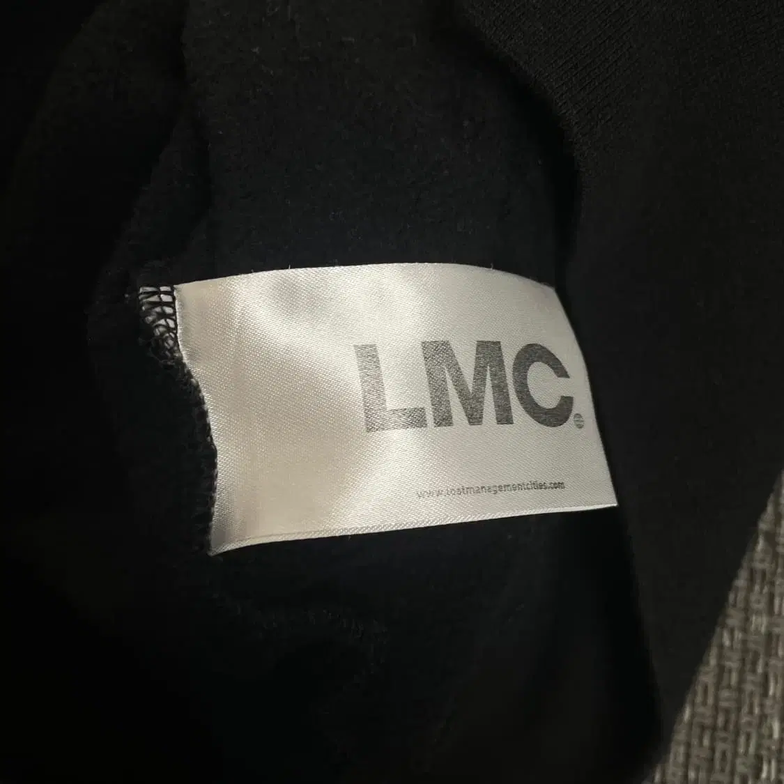 LMC 빅 프린팅 블랙 후드티