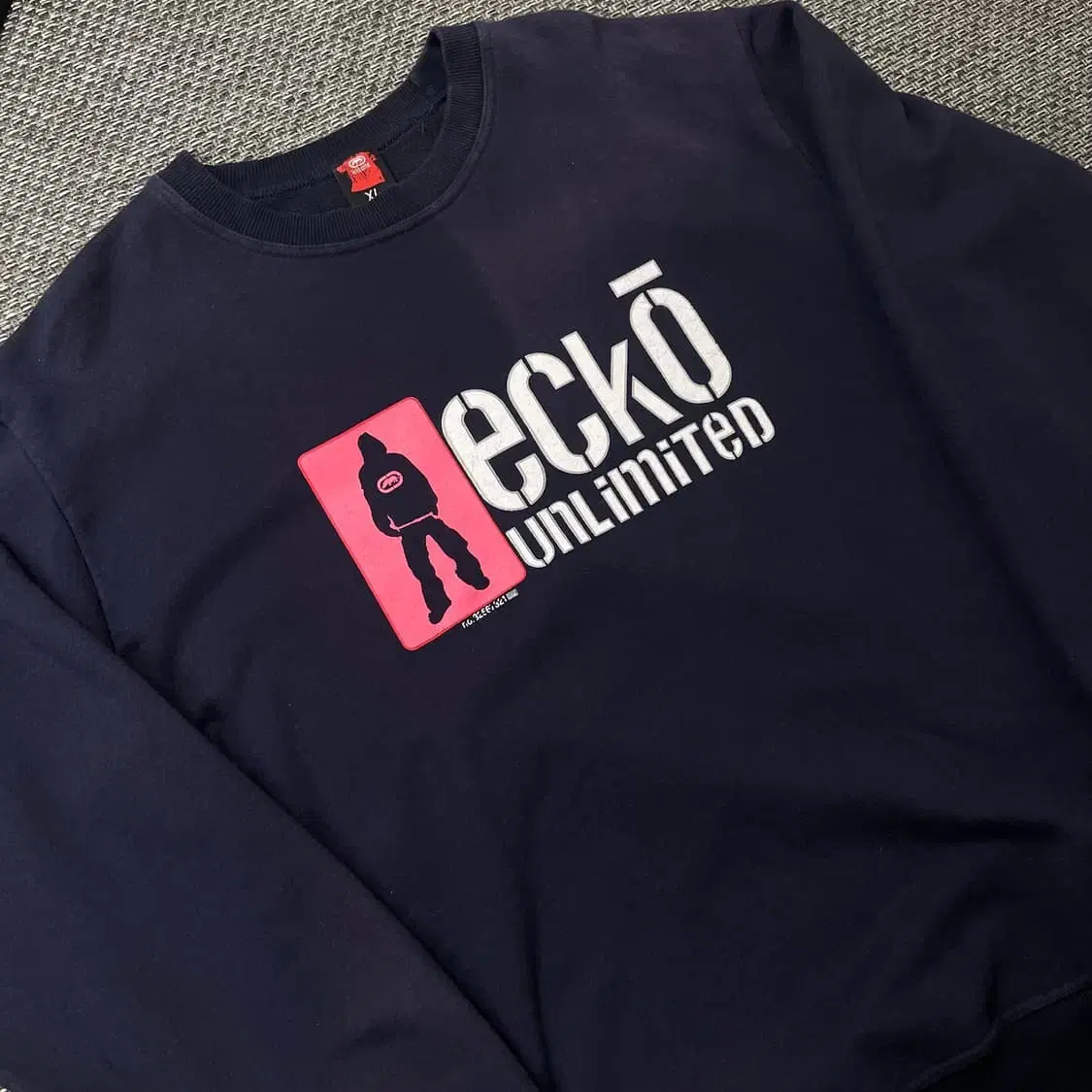 ecko unltd 네이비 빅로고 프린팅 맨투맨