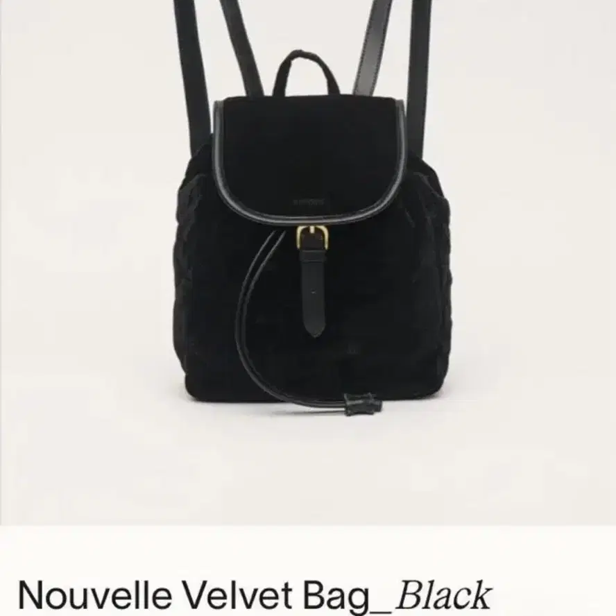 시엔느 벨벳 백팩 nouvelle velvet bag_black