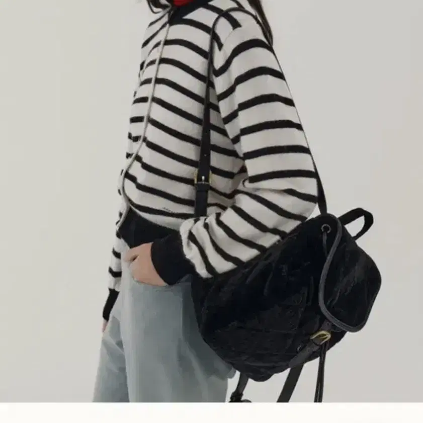 시엔느 벨벳 백팩 nouvelle velvet bag_black