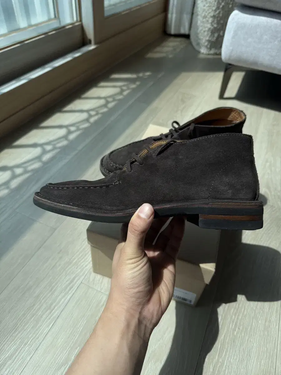 Drake Crosby Moccasin Chukka Boots Dark Brown UK7