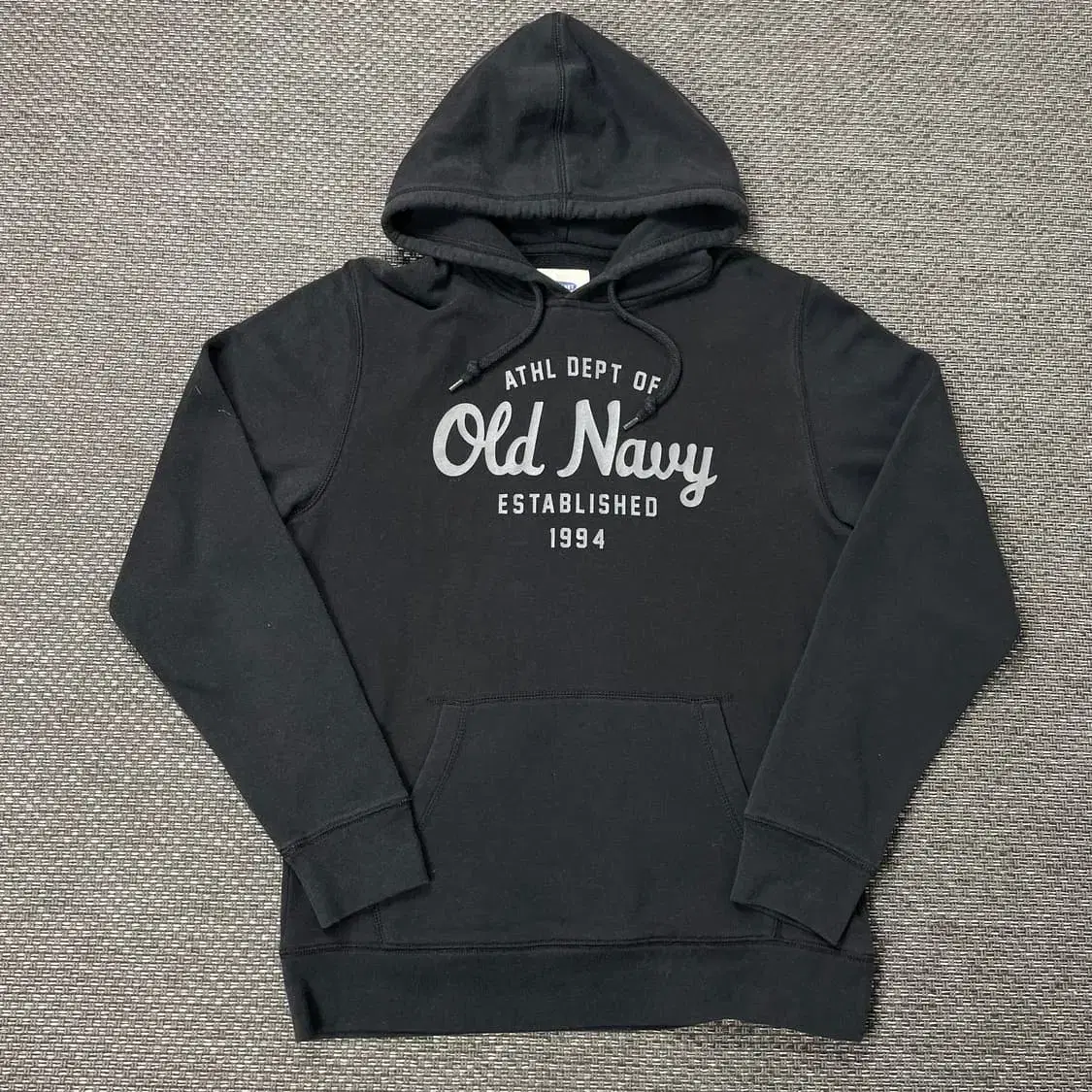 Old navy 로고 프린팅 블랙 후드티