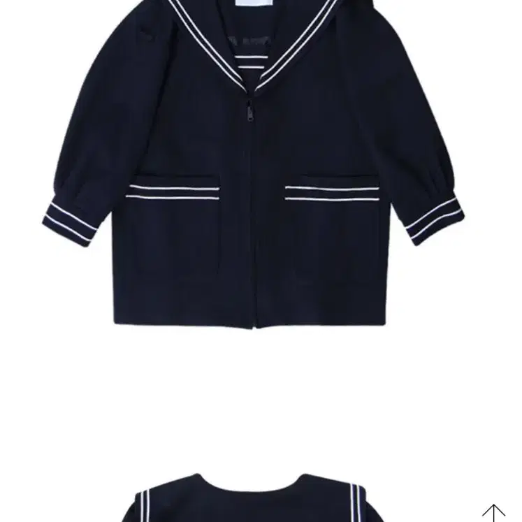 프레클 세일러 네이비 미디자켓 sailor navy midi jacket