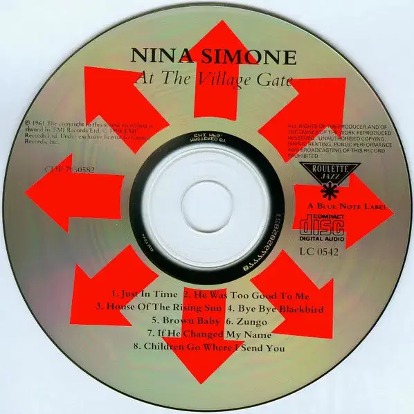 Nina Simone - At The Village(CD)영국반91NM+