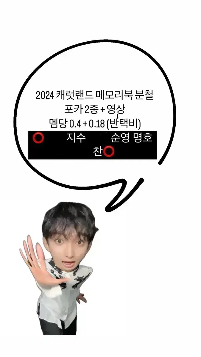 2024 캐럿랜드 메모리북 분철