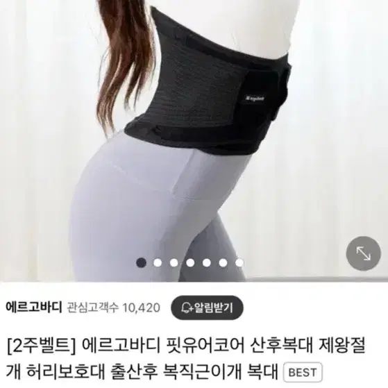 에르고바디 핏유어코어 복대