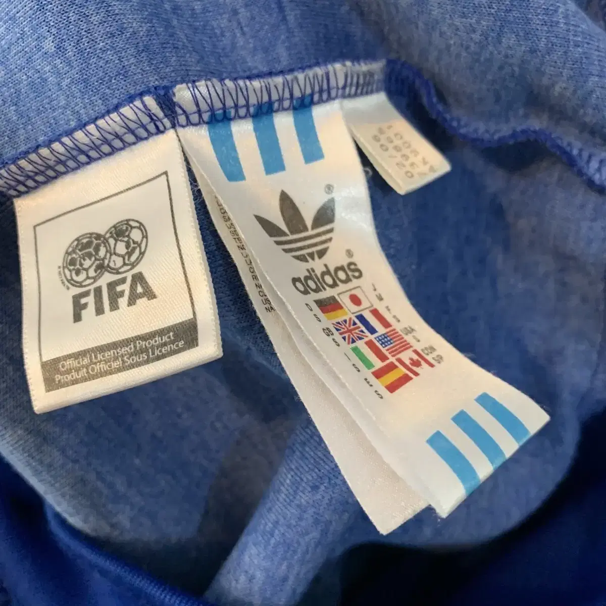 90 S 아디다스 이탈리아 FIFA 올드스쿨 트랙탑 져지 자켓