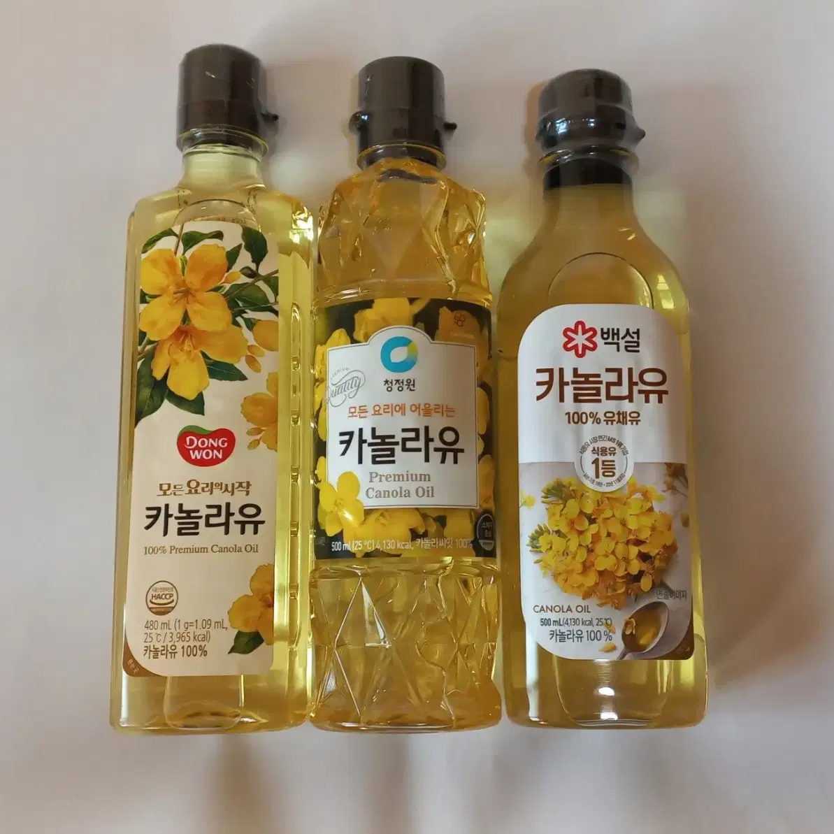 카놀라유 500ml 3종