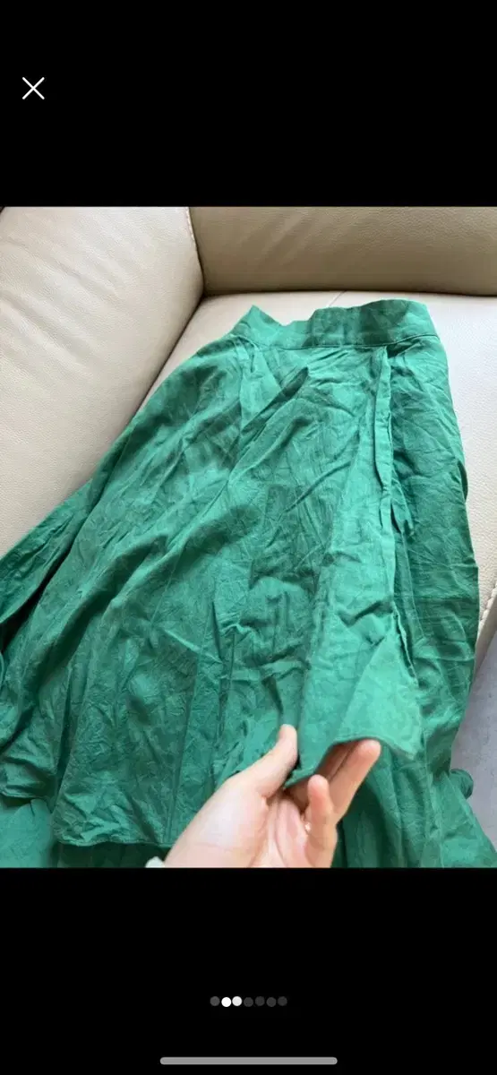 Washed A-line skirt skirt