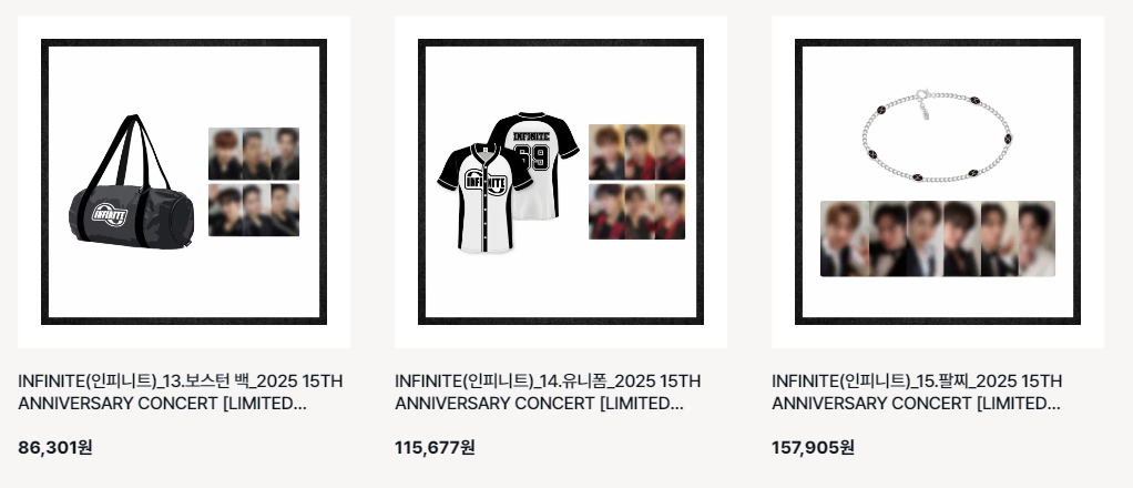 인피니트 2025 일본 MD 랜덤포카 분철합니다