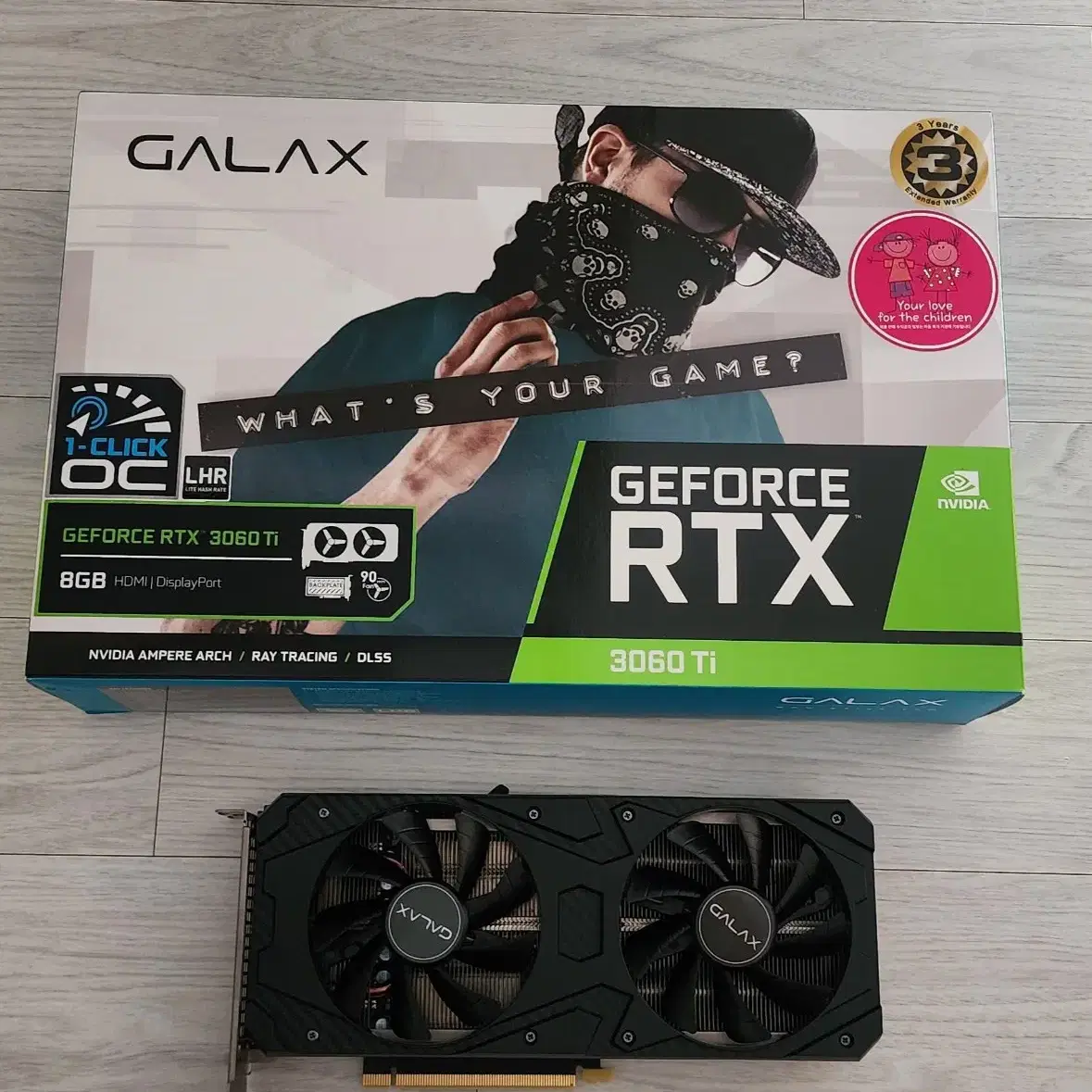 갤럭시 GALAX 지포스 RTX 3060 Ti D6 8GB LHR