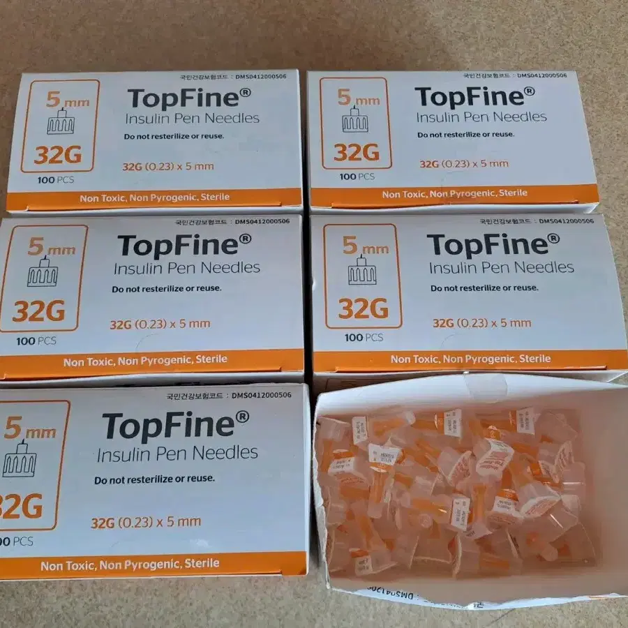 topfine 32G x 5mm + 채혈침 일괄