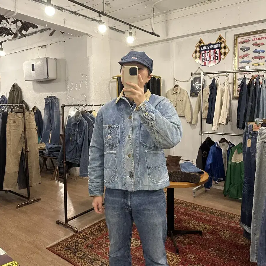 70s LEE USA 빈티지 리 81-LJ 데님 초어 자켓 rrl