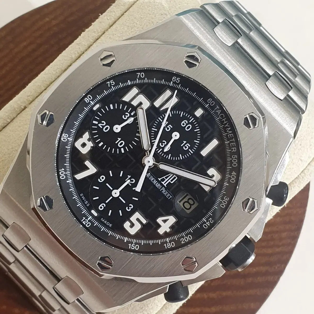 오데마피게 오프셔 26170st 블랙 42mm 크로노