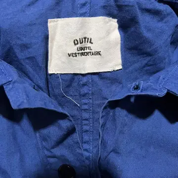 OUTIL 블루 블루 코튼 커버올