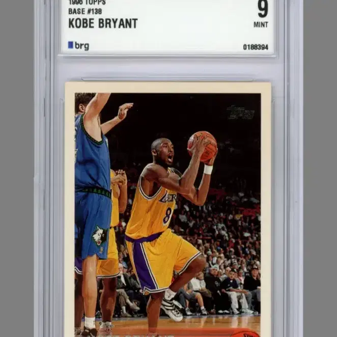 1996 TOPPS KOBE BRYANT 카드 (BRG 9)