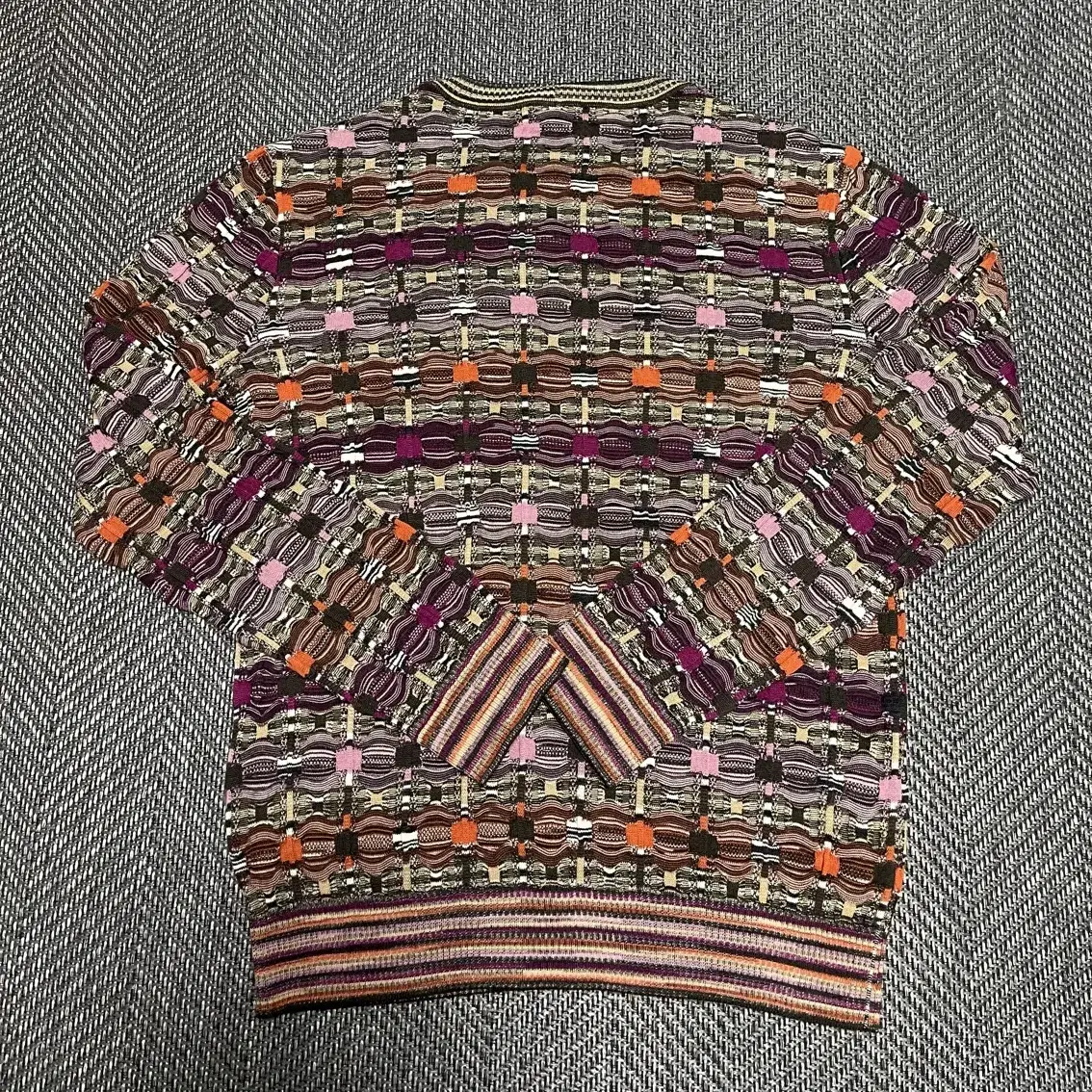 L] 미쏘니(MISSONI) 라운드니트