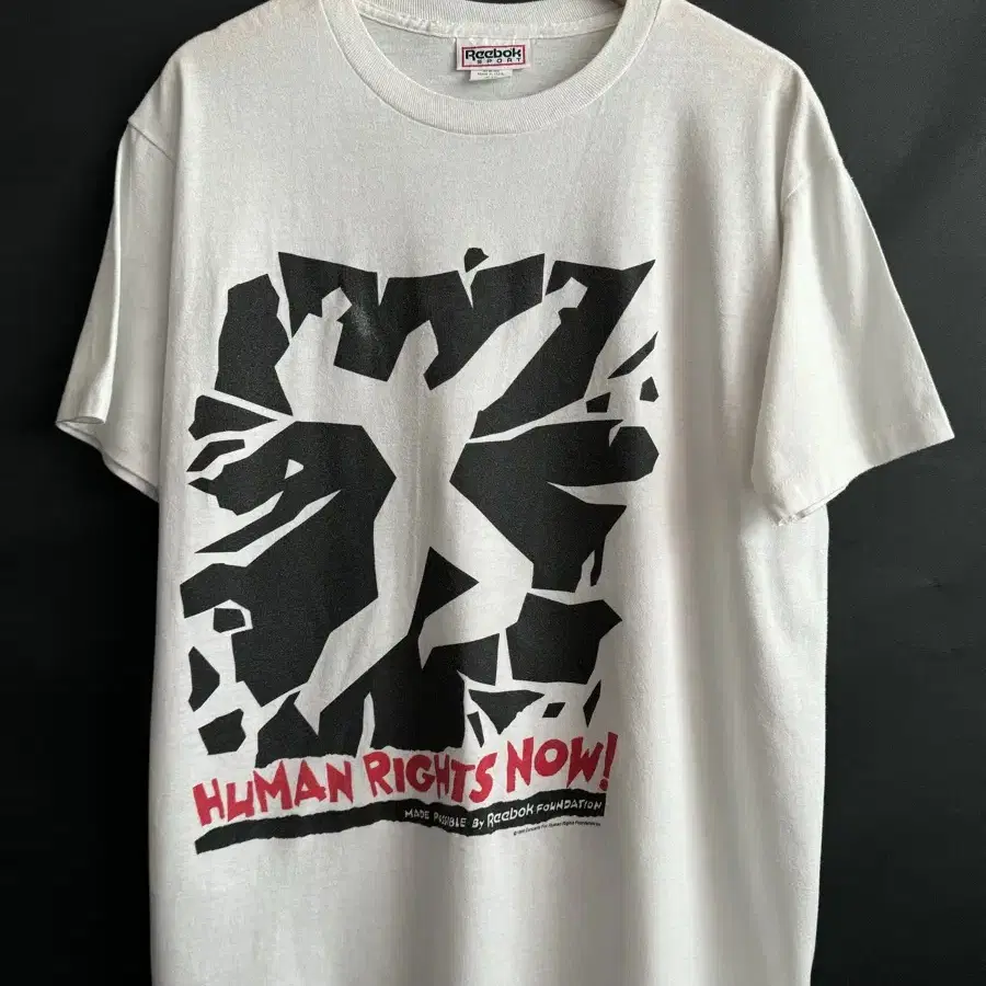 빈티지 88s HUMAN RIGHTS NOW X Reebok(리복) 티셔