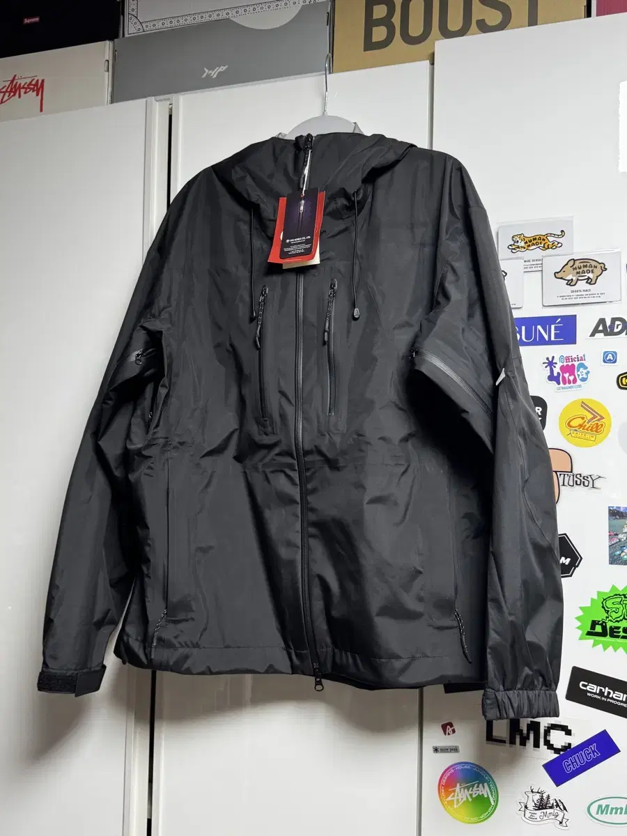 FETCH 3LAYER STORM JACKET BLACK