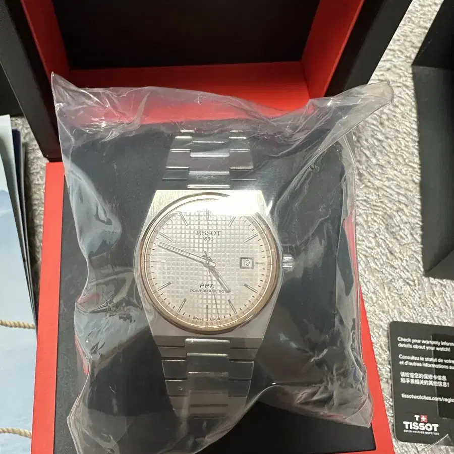 티쏘prx40mm 오토메틱 파워80무브먼트  24년10월 구매